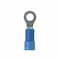Panduit Ring Terminal, #10 Stud Size, 14 AWG, 600 V, Vinyl Insulated, Blue, 1000 PK PV14-10RX-M - alternate 2